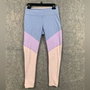 Outdoor Voices Womens Size Medium 7/8 Tri-Tone Spring Leggings‎ Gym Activewear